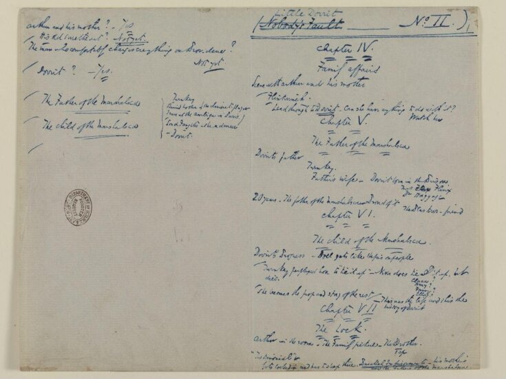 Original manuscript of Little Dorrit, by Charles Dickens, vol. 1 top image