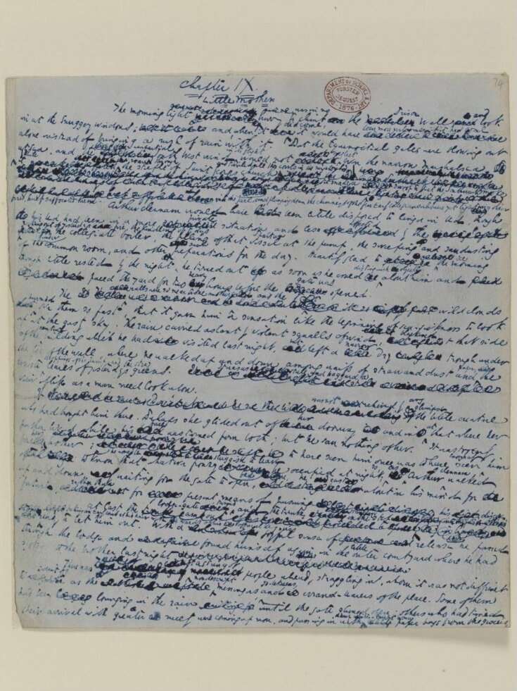 Original manuscript of Little Dorrit, by Charles Dickens, vol. 2 top image