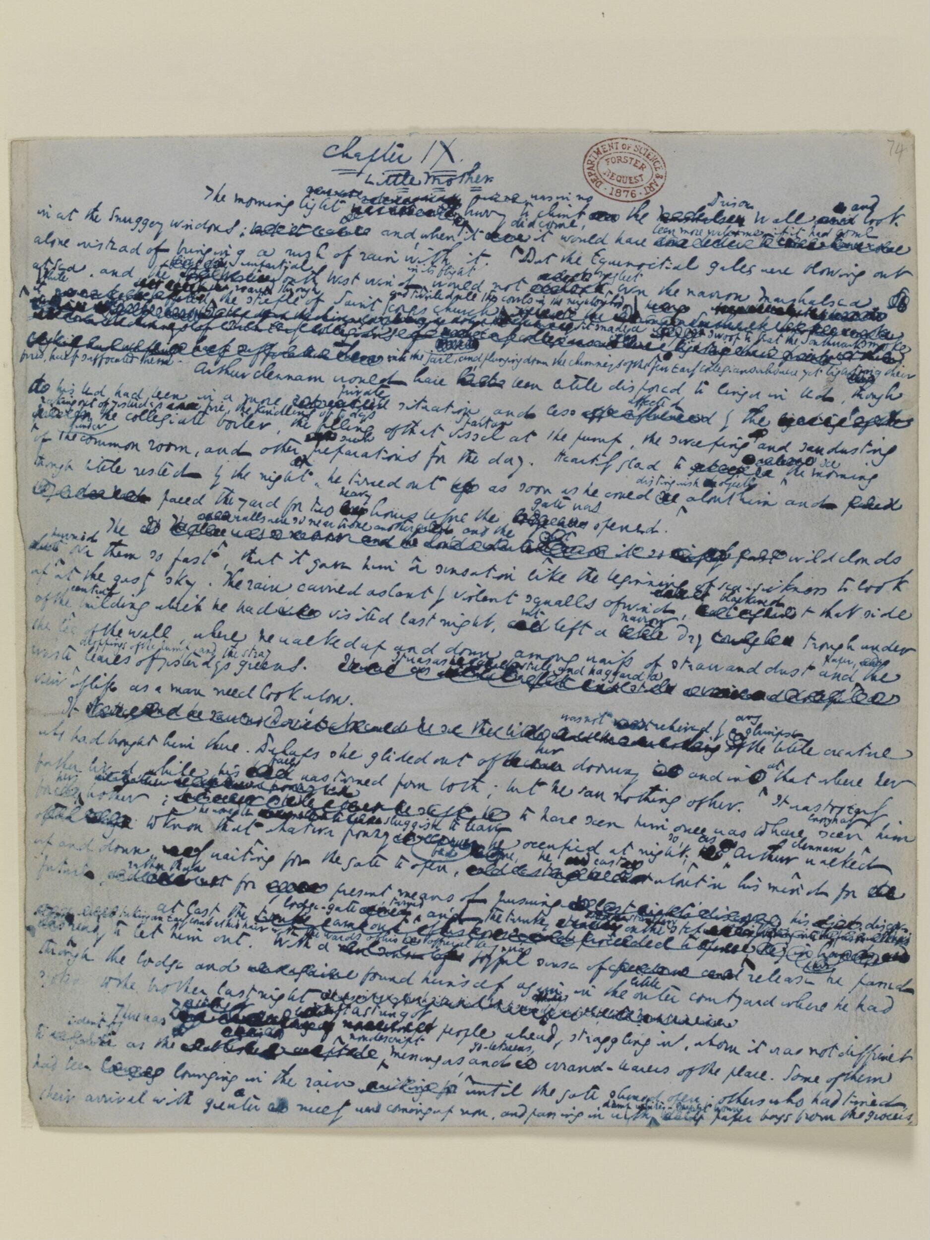 Original manuscript of Little Dorrit, by Charles Dickens, vol. 2