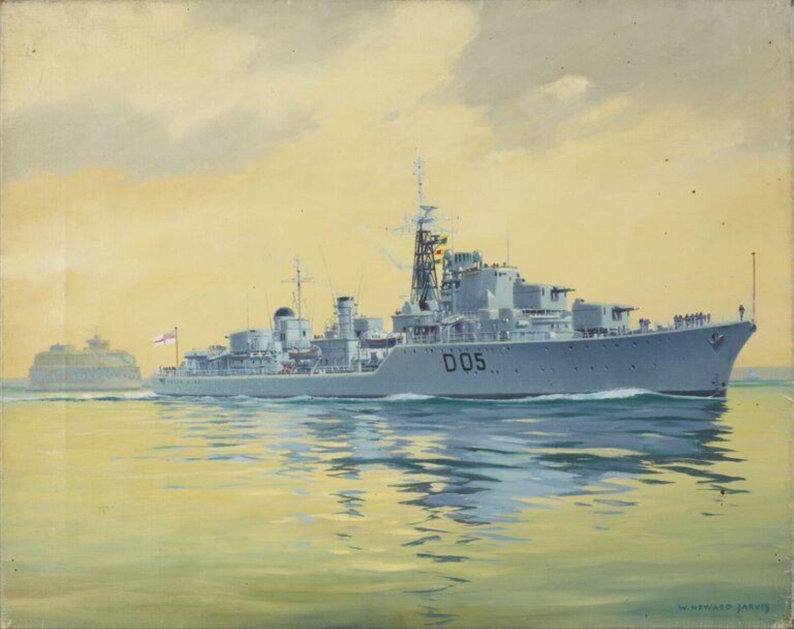 Daring, Royal Naval vessel D05, William Howard Jarvis, 1960s