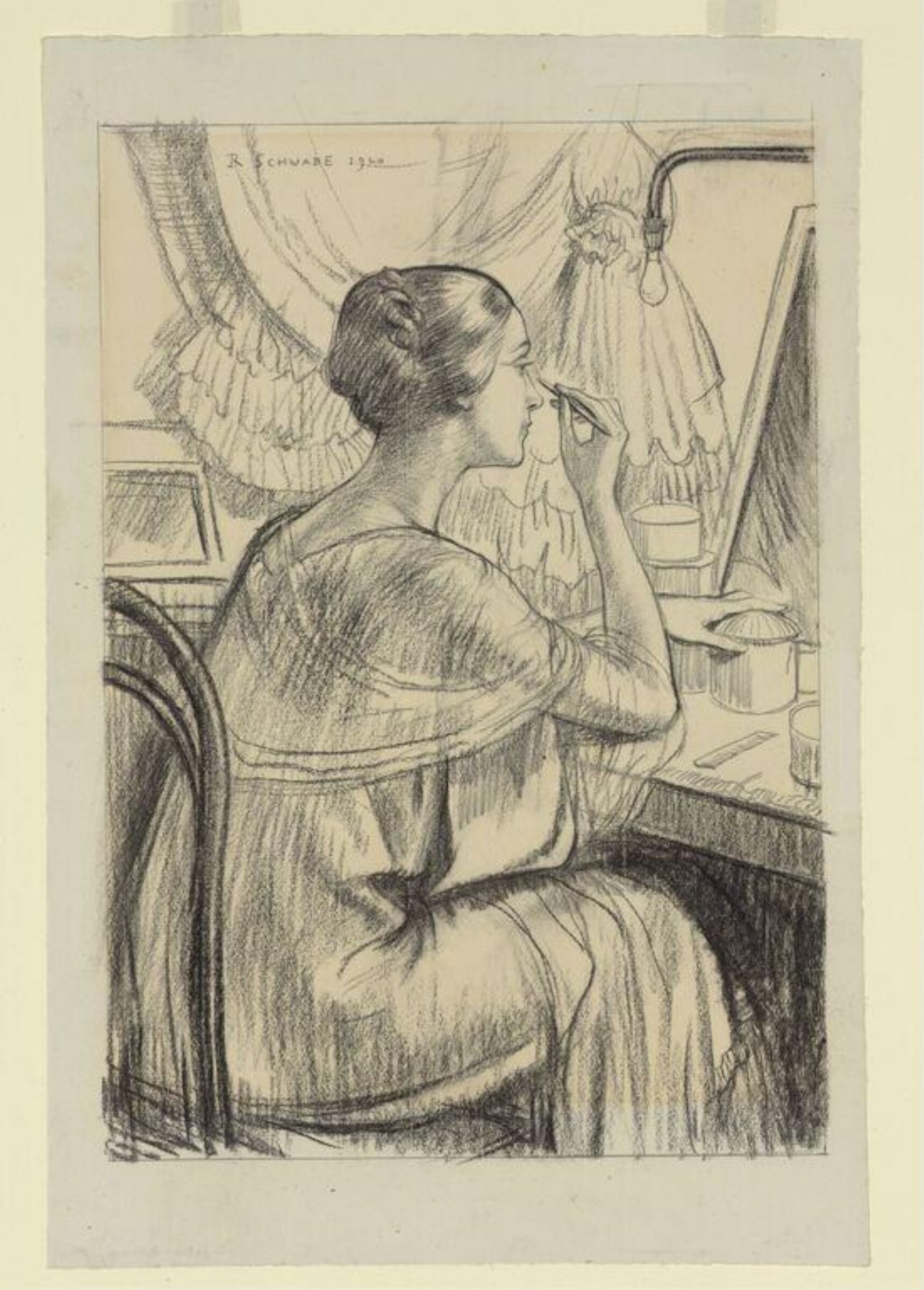 Drawing, Randolph Schwabe, 1920