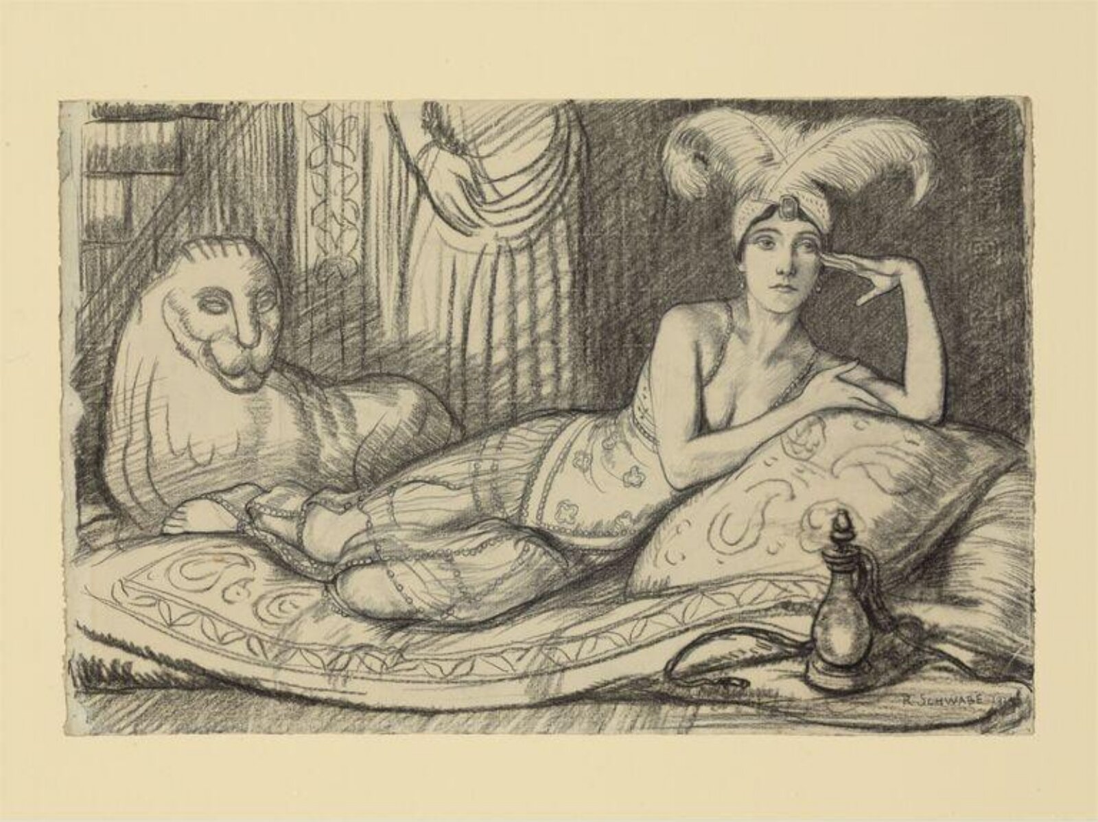 Drawing, Randolph Schwabe, 1920