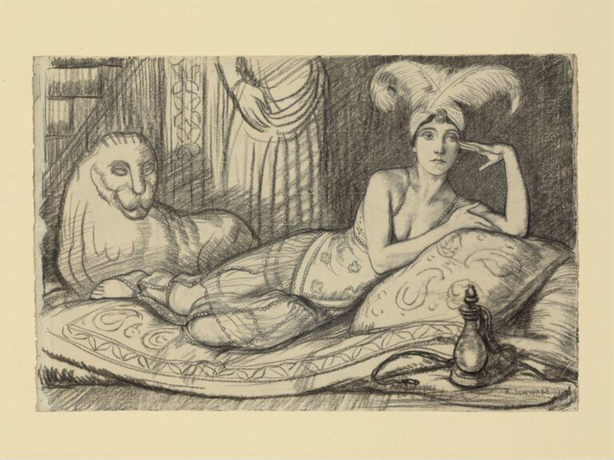 Drawing, Randolph Schwabe, 1920