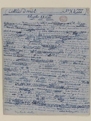 Original manuscript of Little Dorrit, by Charles Dickens, vol. 8