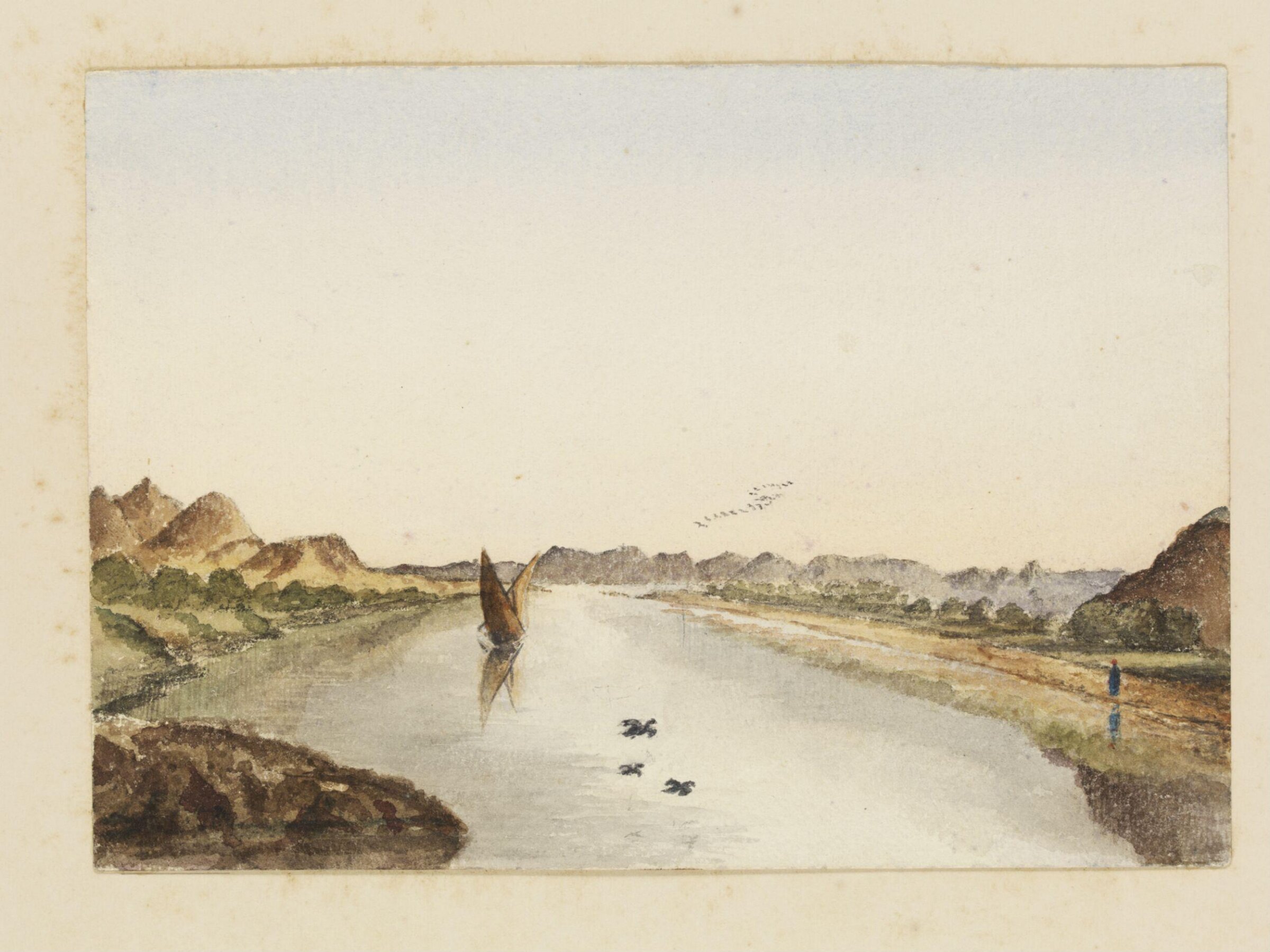 View of the Nile, George de Sausmarez, 1855