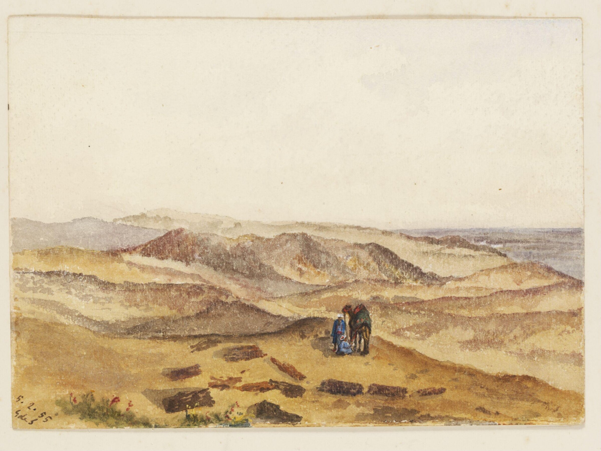 `Petrified Forest  Desert near Cairo', George de Sausmarez, 1855
