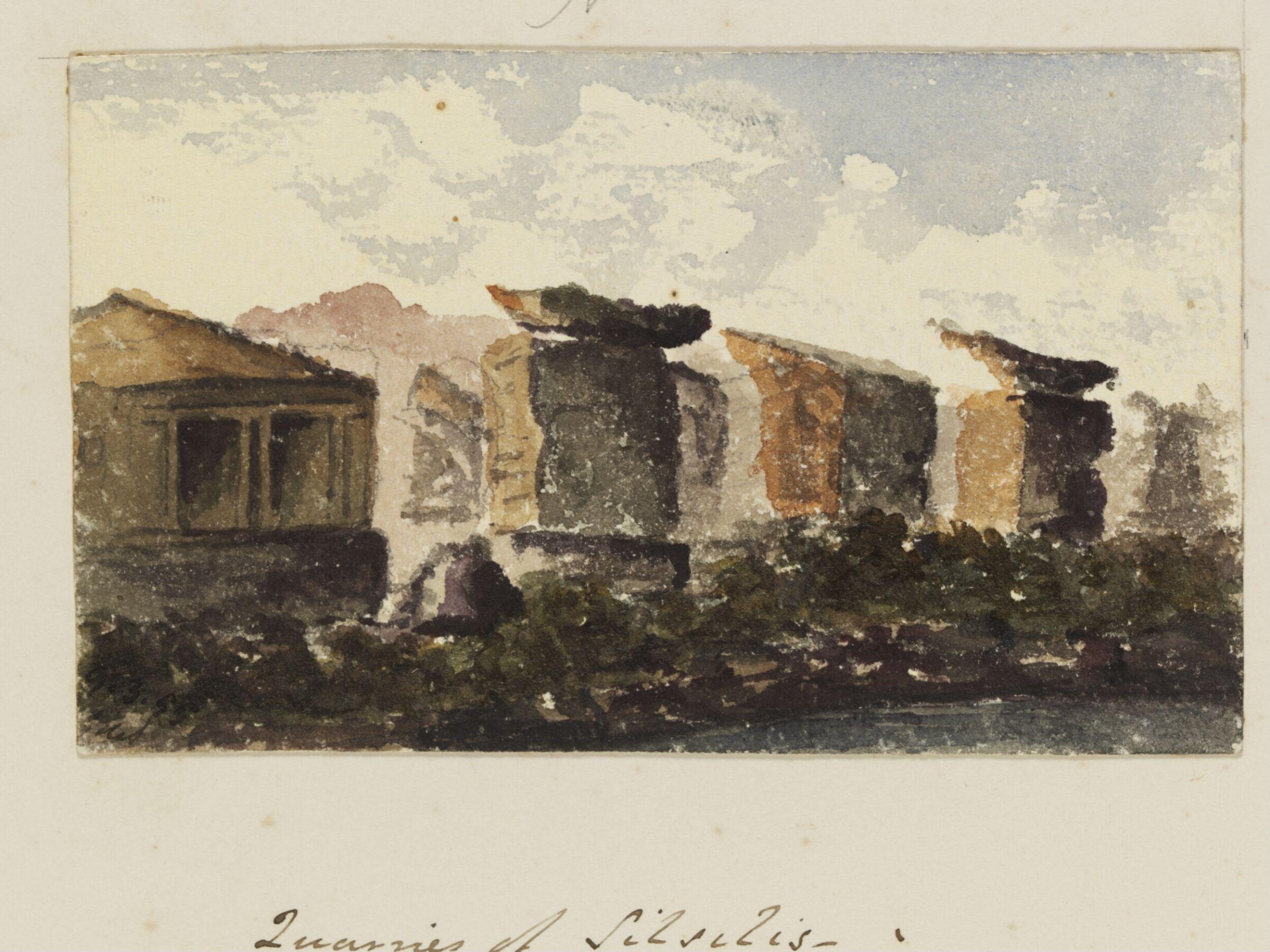 `Quarries of Silsilis - Thebaid', George de Sausmarez, 1855