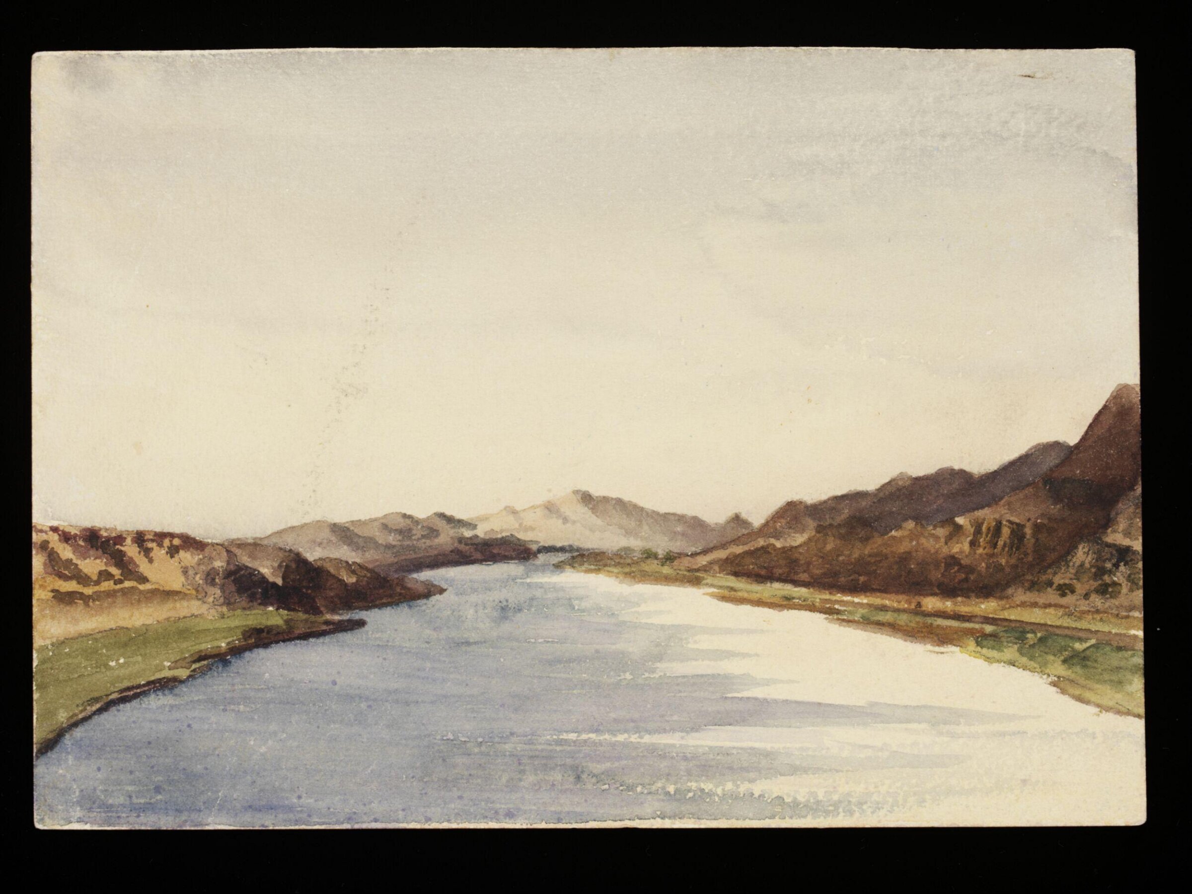 `River.  3 Mile [N] of Saboua  Nubia "On the Nile", George de Sausmarez, 1855