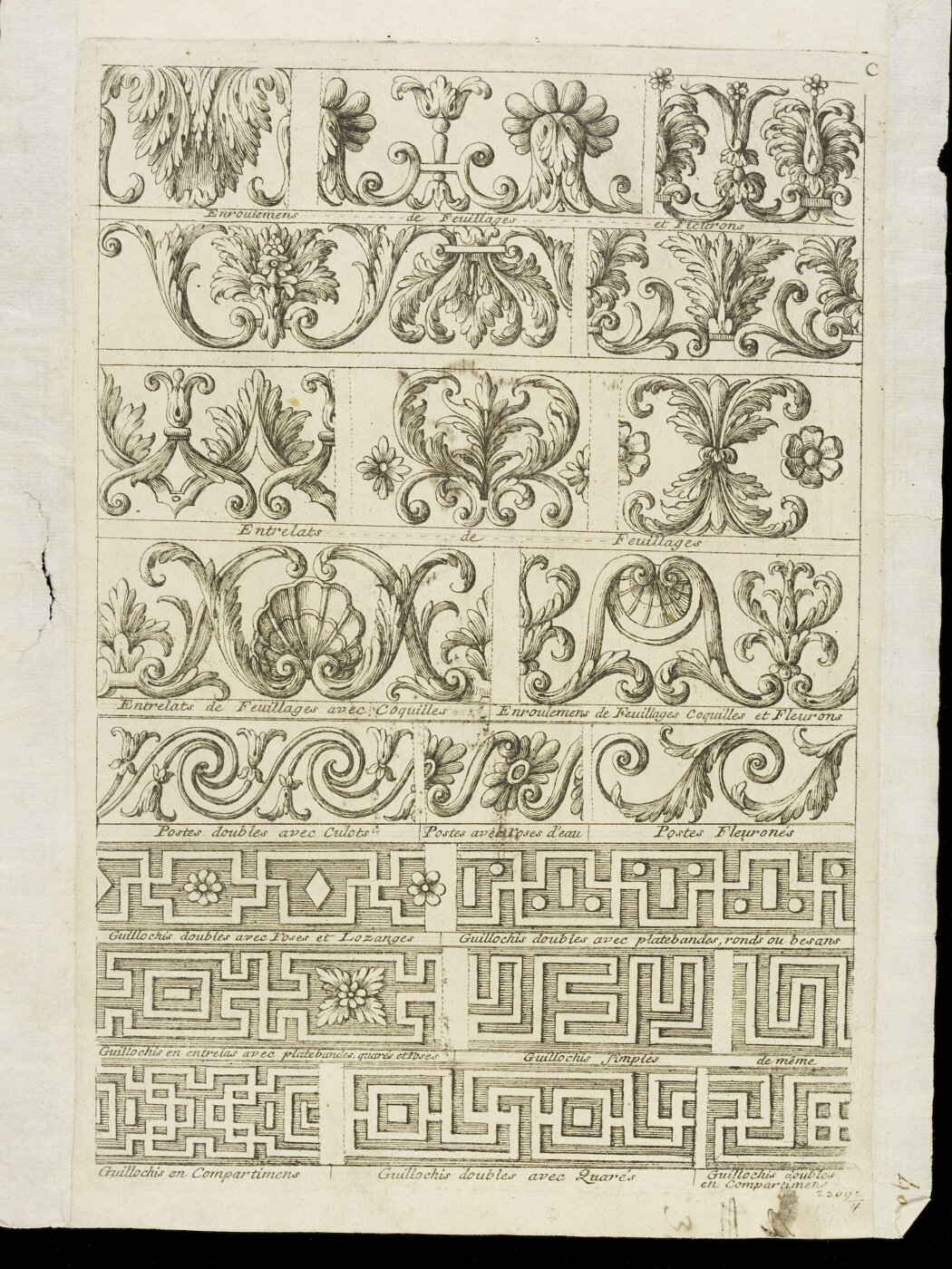 Unknown, Dessins de divers ornemens et moulures antiques et moderne