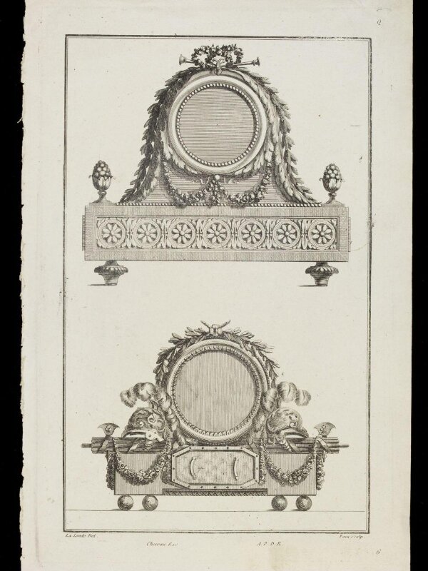 Oeuvres diverses de Lalonde décorateur et dessinateur Foin, Augustin