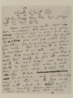 Original manuscript of Oliver Twist, or the parish boy's progress, by Charles Dickens, vol. 4