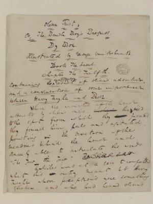 Original manuscript of Oliver Twist, or the parish boy's progress, by Charles Dickens, vol. 5-6