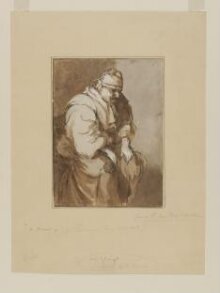 Portrait of the poet Joost van den Vondel in old age thumbnail 1