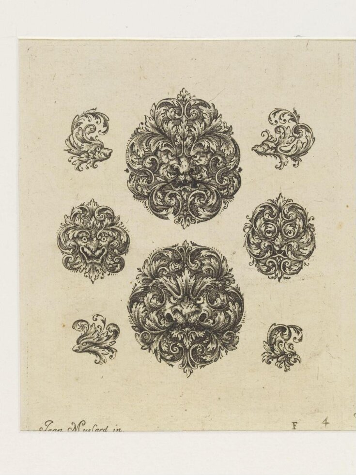 Livre de divers ornements d'orfévrerie fait par Jean Mussard, 1673 top image