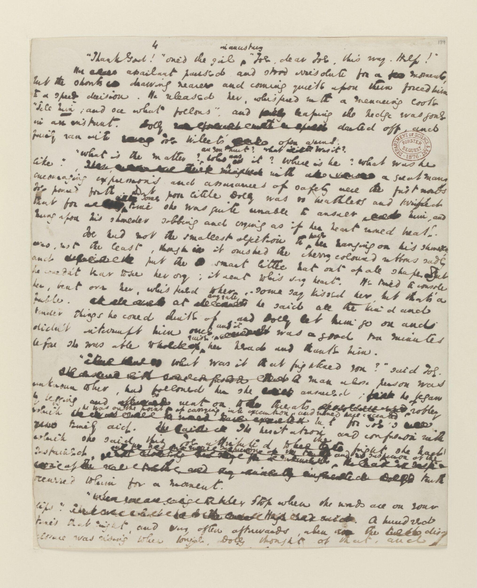 Original manuscript of Barnaby Rudge, vol. 3