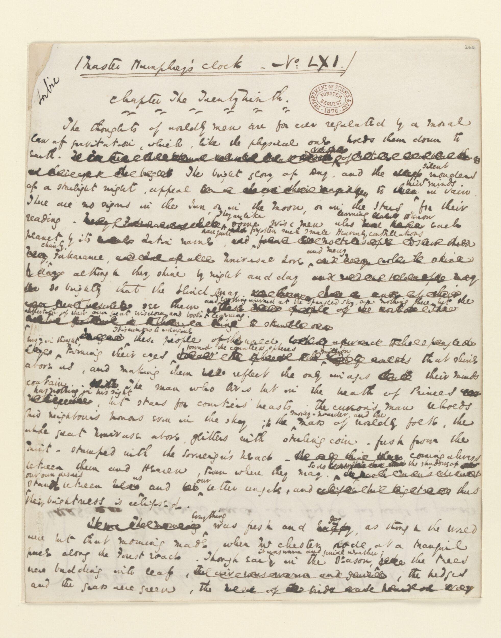 Original manuscript of Barnaby Rudge, vol. 4