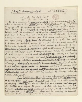 Original manuscript of Barnaby Rudge, vol. 7