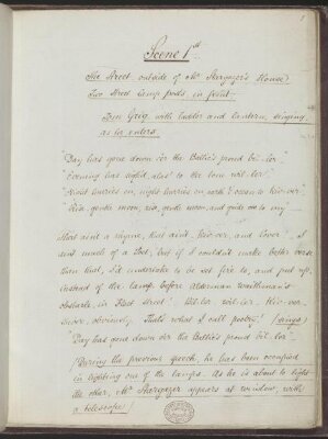 Manuscript of The Lamplighter, by Charles Dickens