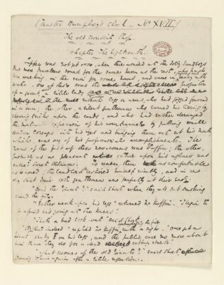 Original manuscript of The Old Curiosity Shop, vol. 3