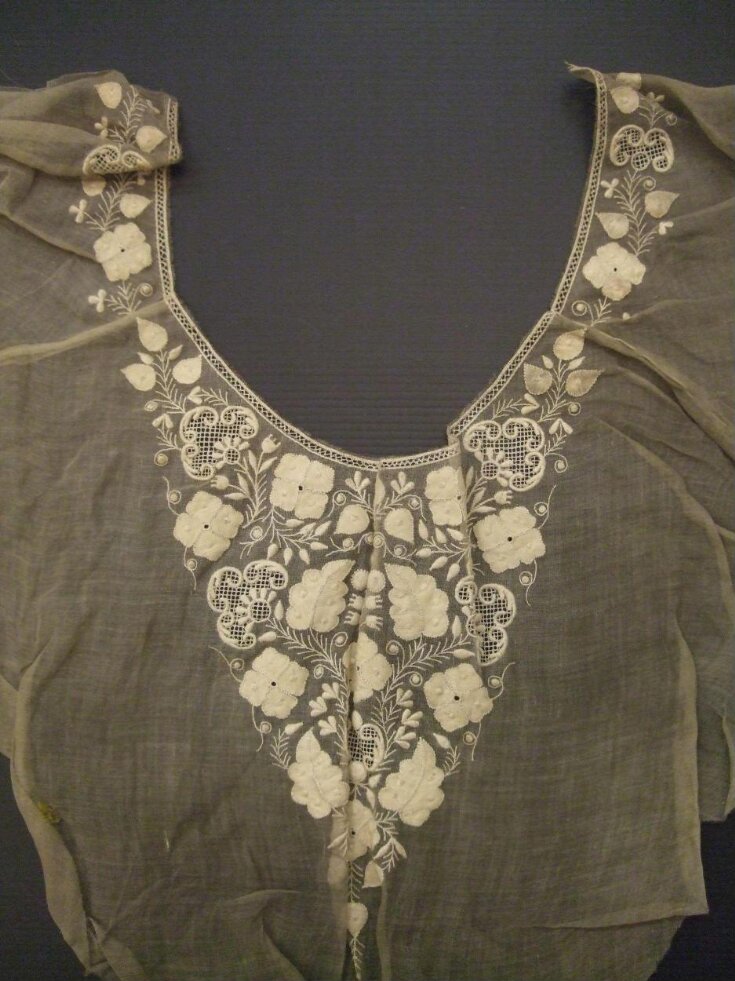 Embroidered Muslin Chemisette top image