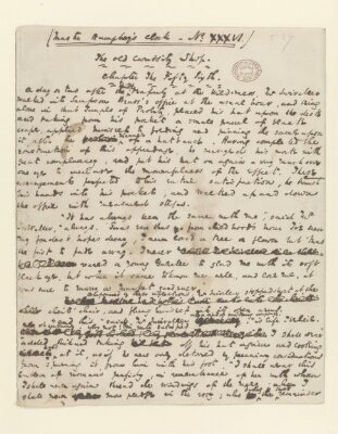 Original manuscript of The Old Curiosity Shop, vol. 7