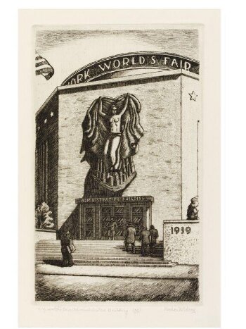 Officially Approved Etchings New York World's Fair "Building the World of Tomorrow"