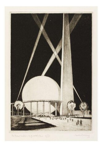 Officially Approved Etchings New York World's Fair "Building the World of Tomorrow"