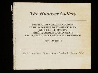 Forged exhibition catalogue produced by John Drewe to authenticate forged works of art
