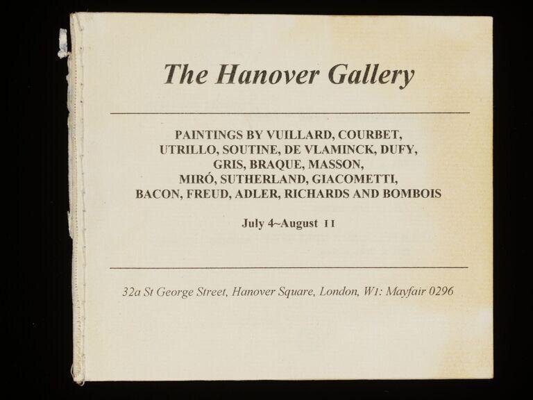 Forged exhibition catalogue produced by John Drewe to authenticate forged works of art