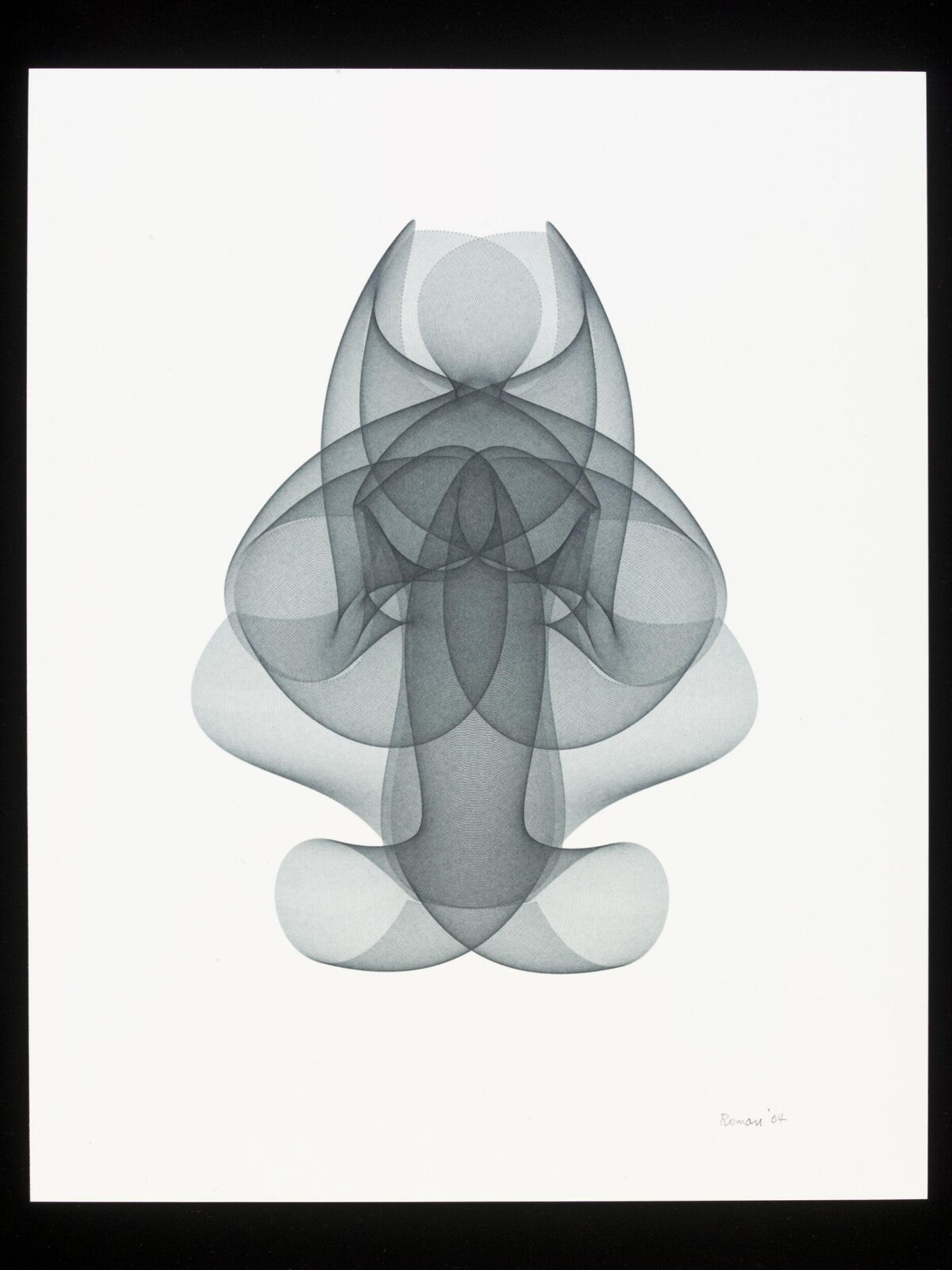 Black Madonna, Roman Verostko, 2004