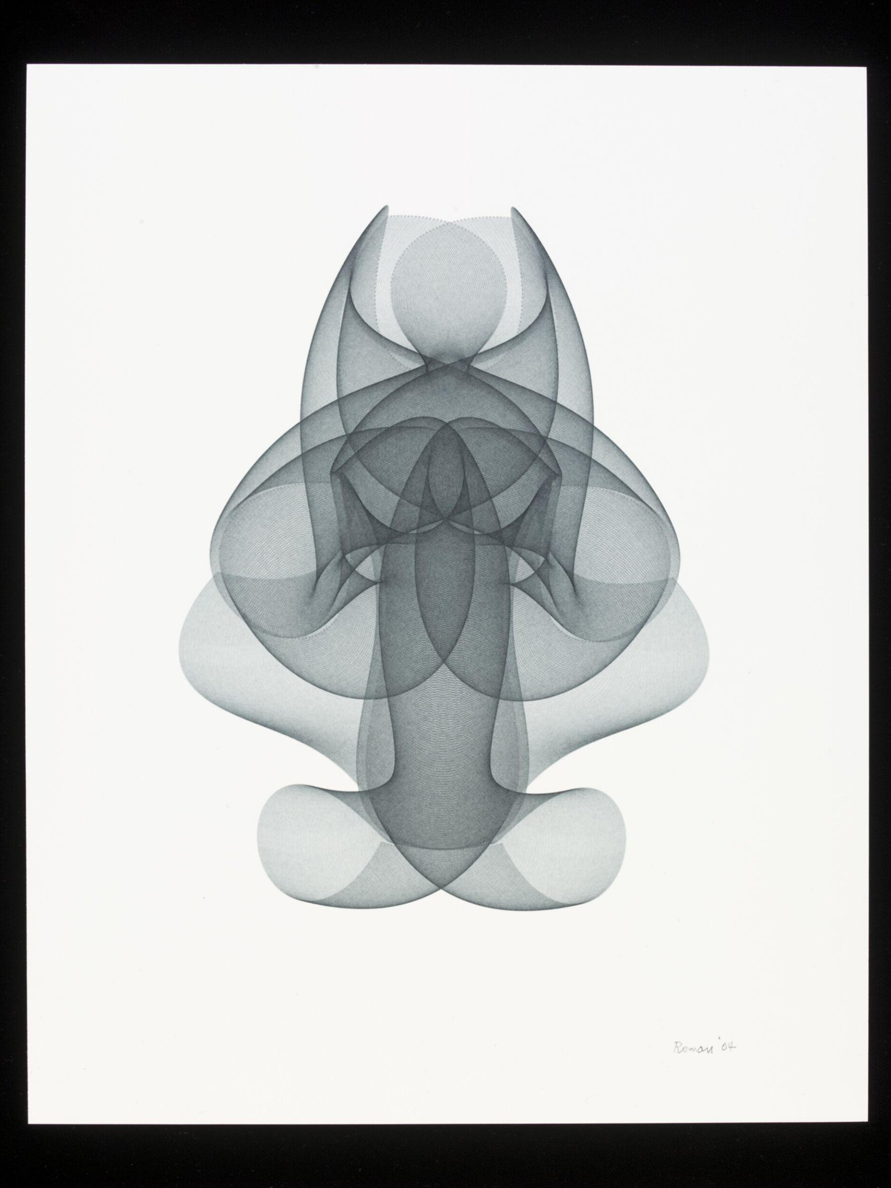 Black Madonna, Roman Verostko, 2004