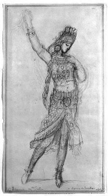 Costume design for a dancer in the opera Sapho thumbnail 1