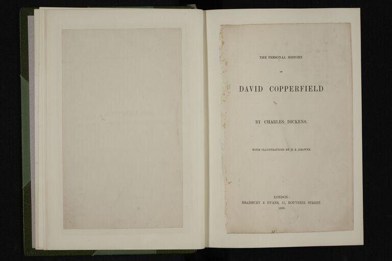 Corrected proofs of The personal history of David Copperfield vol. 1