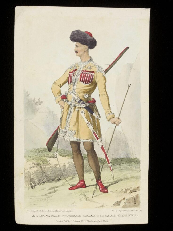 A Circassian warrior chief in his gala costume top image