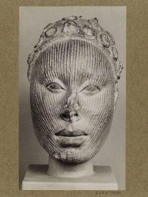 Plaster Cast of Terra Cotta Head.  Yoruba.