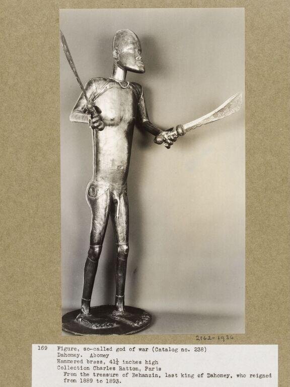 Figure, so-called God of War.  Abomey