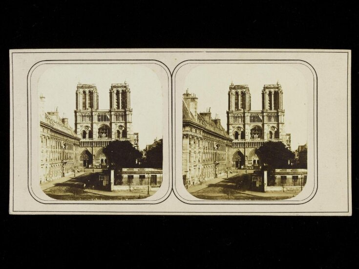 Stereograph of Notre Dame, Paris top image