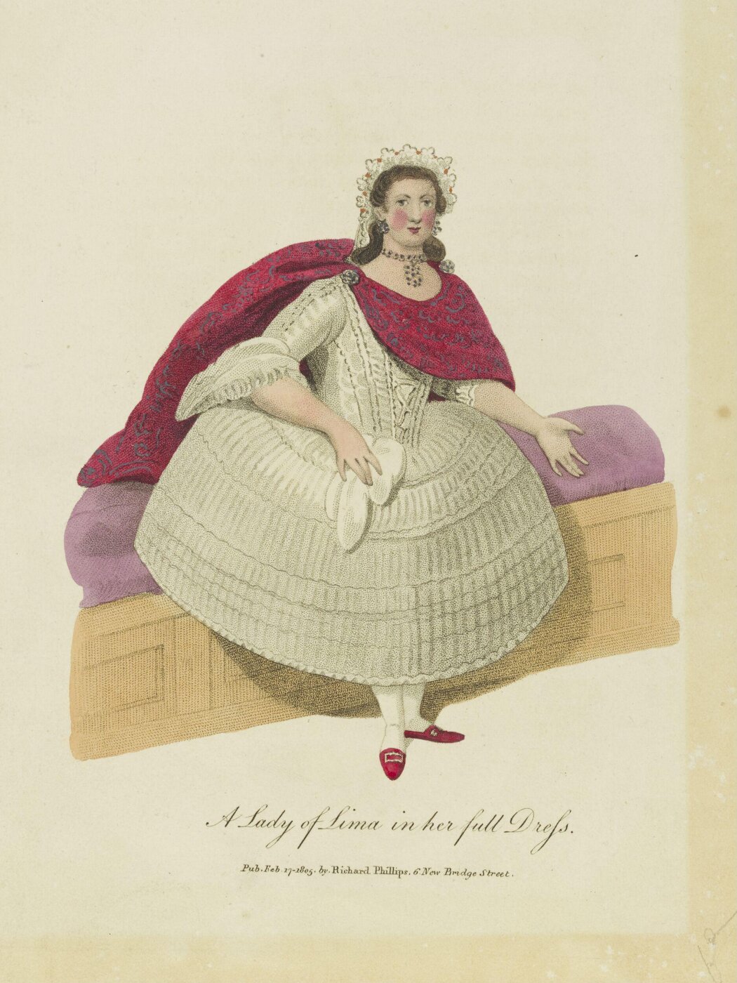Unknown, A Lady of Lima in her full dress