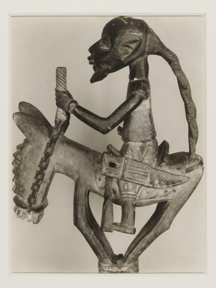 Polychrome Equestrian Figure.  Yoruba top image