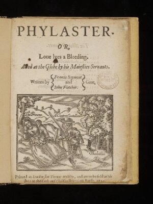 Phylaster. Or, loue lyes a bleeding.