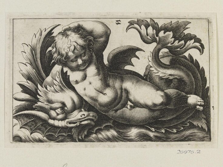 Putti with sea monsters top image