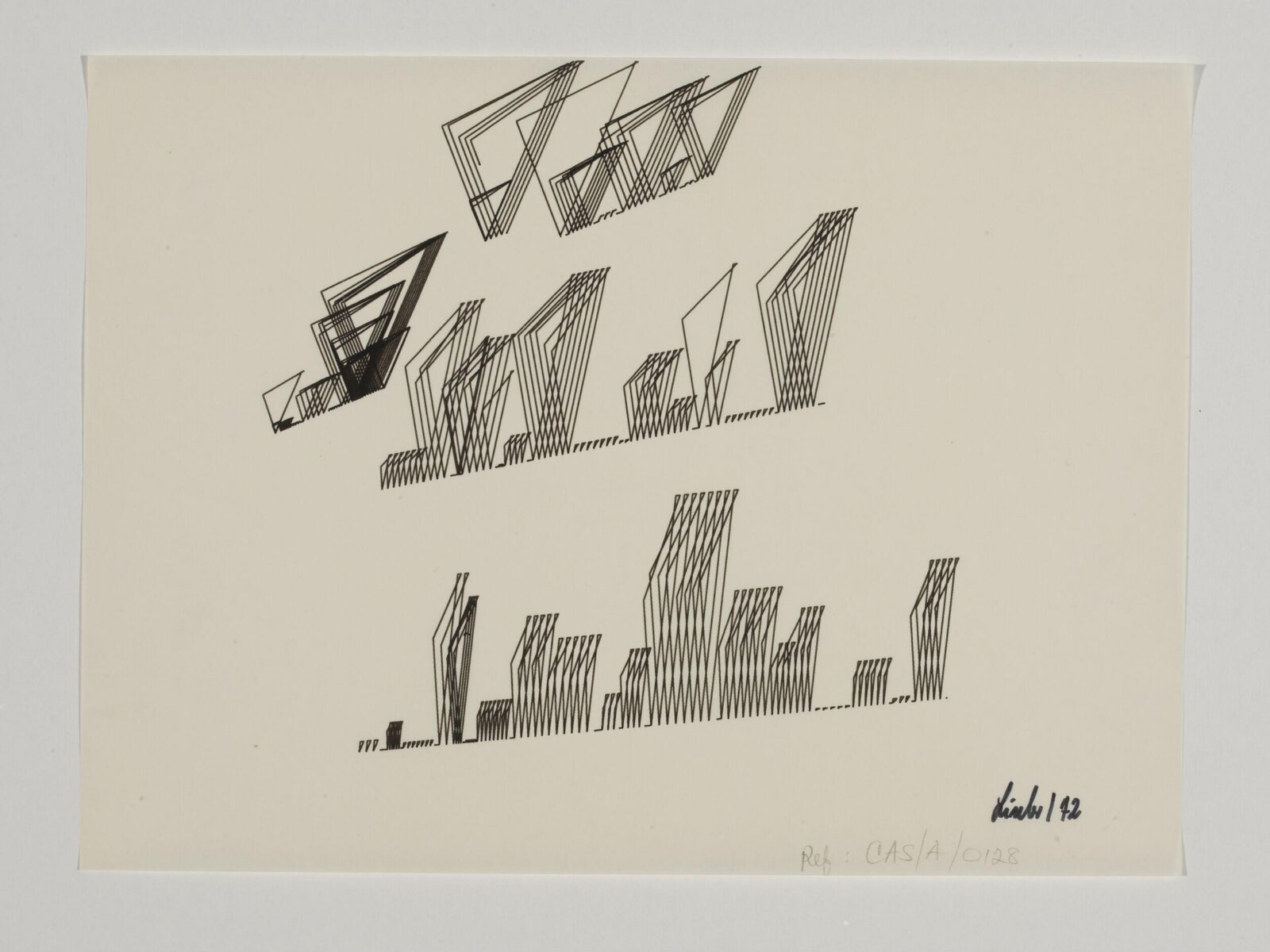 Drawing, Manfred Linder, 1972