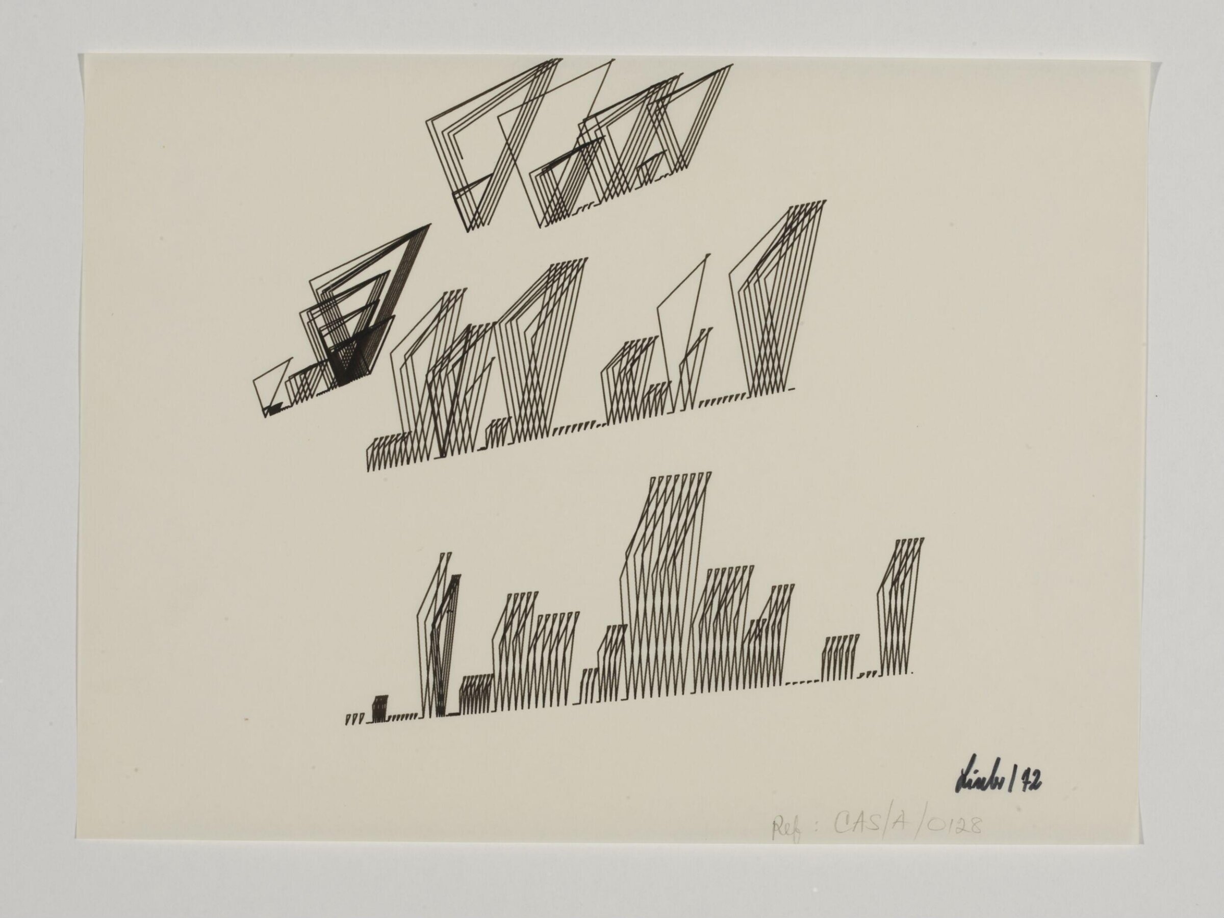 Drawing, Manfred Linder, 1972
