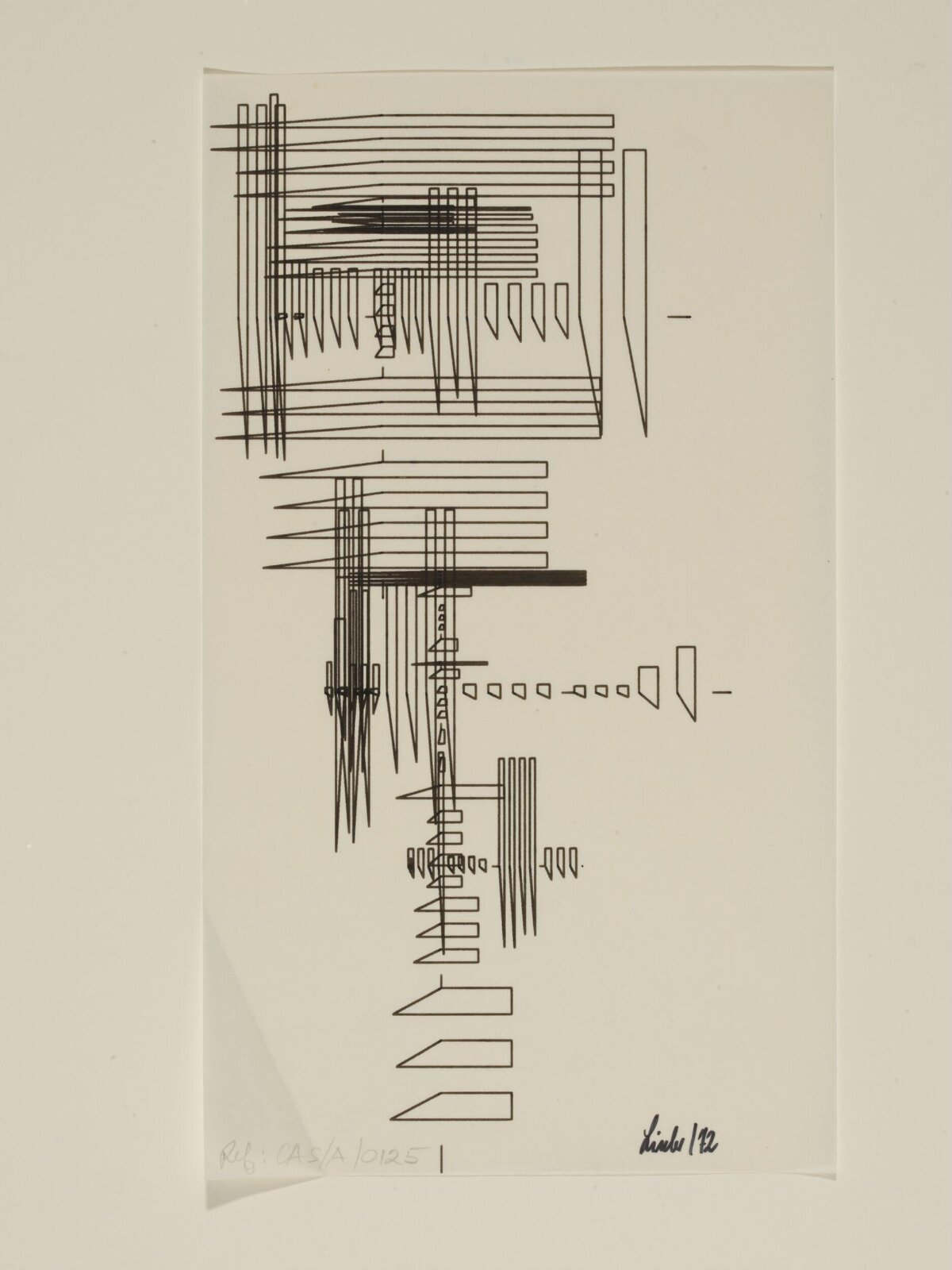 Drawing, Manfred Linder, 1972