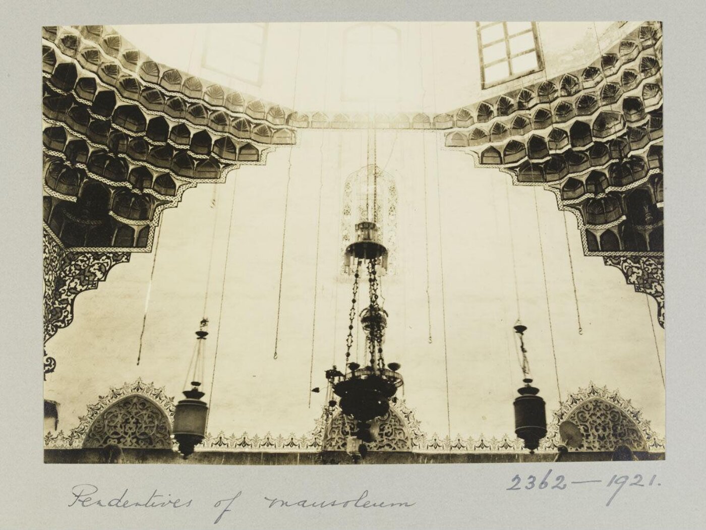 K.A.C. Creswell, Dome pendentive in Takiyya of Shaykh Abu Bakr ibn Abu al-Wafa, Aleppo