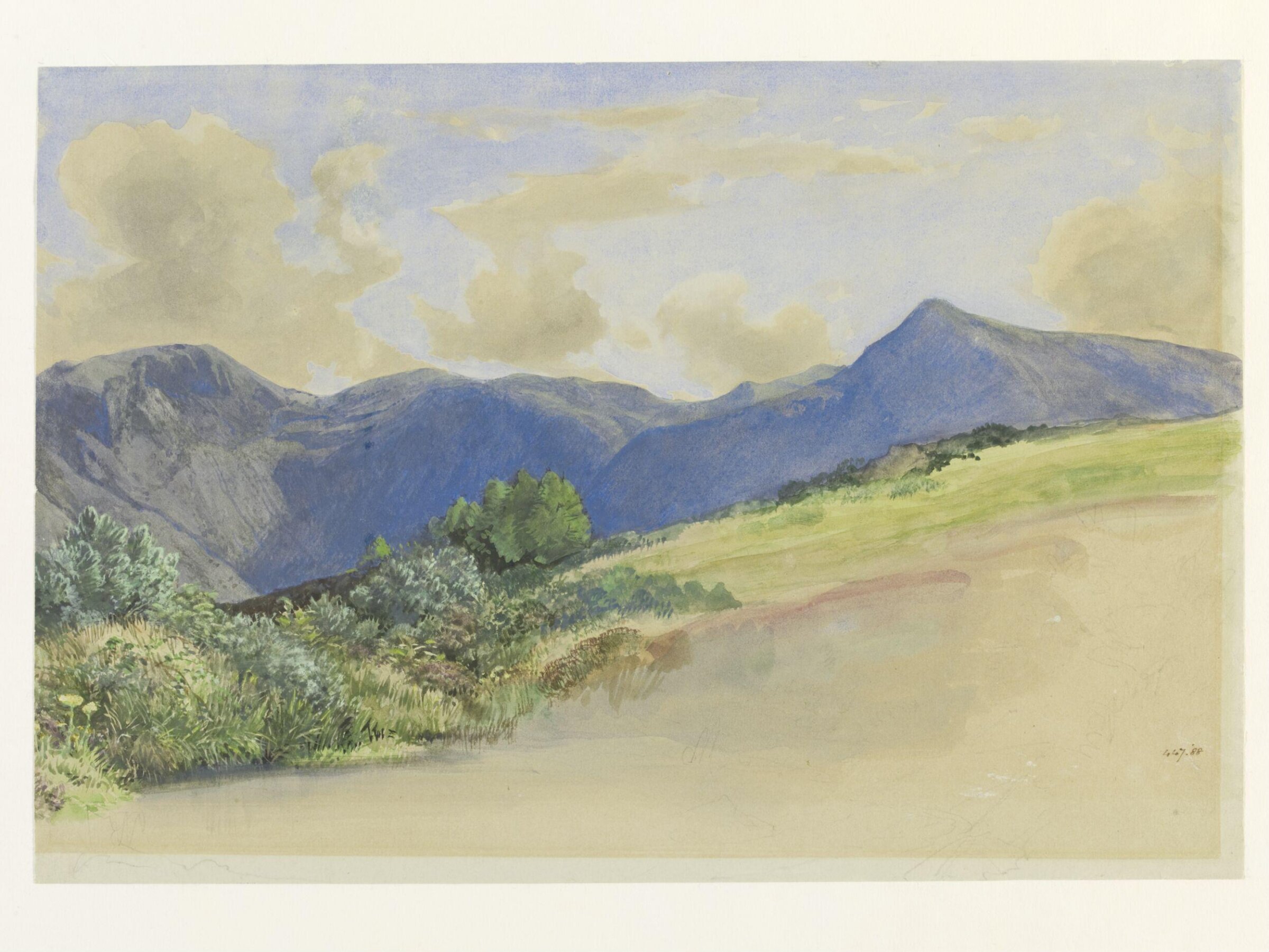 Goat fell, Isle of Arran, William Dyce, ca. 1859