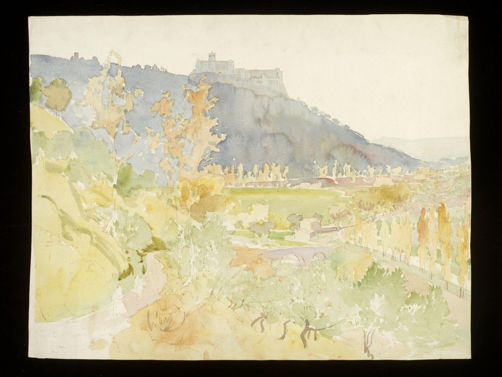 Landscape study, Alfred East, ca. 1870-1913