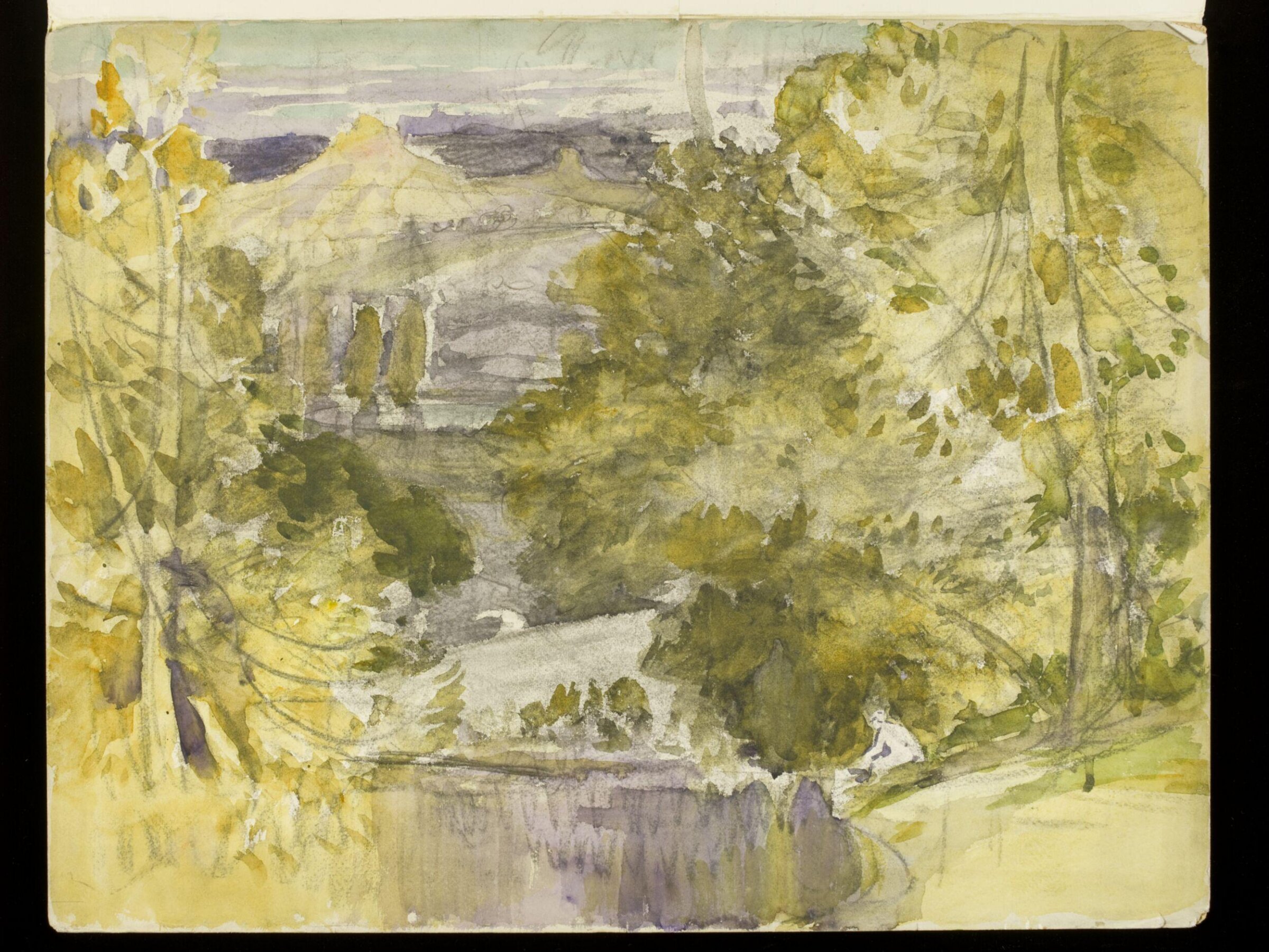 Landscape study, Alfred East, ca. 1870-1913