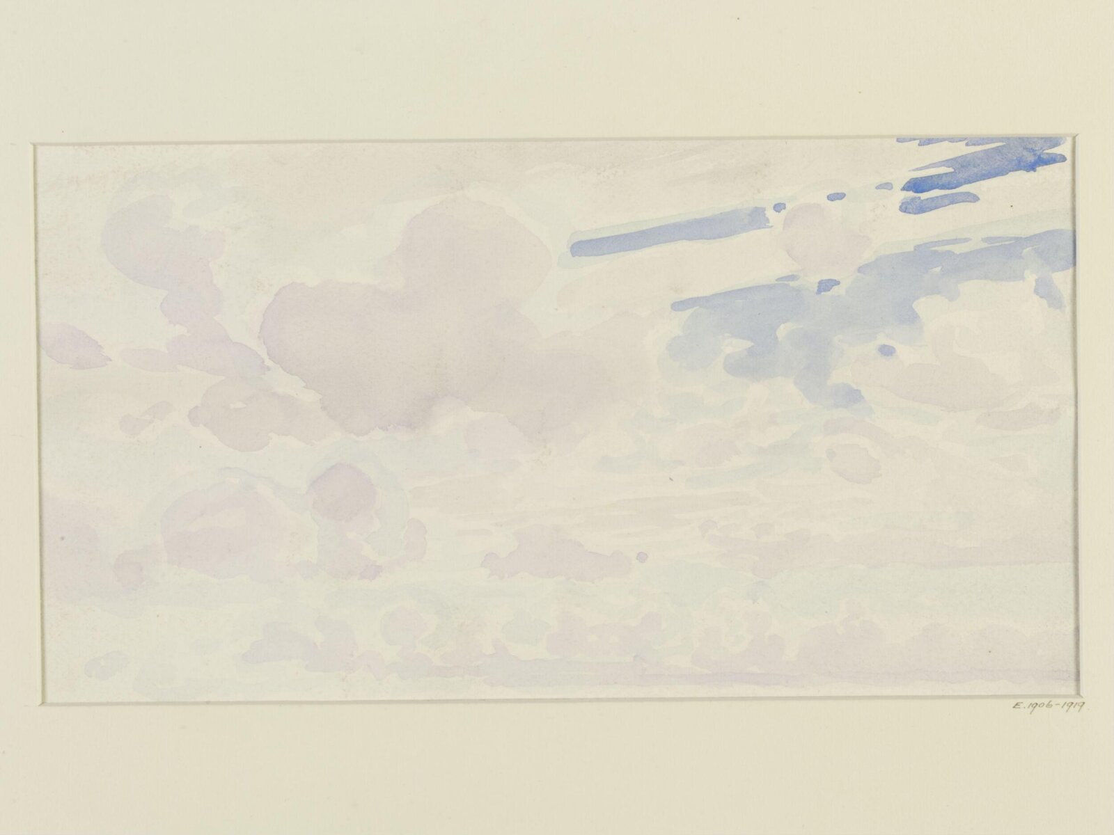 Cloud Study, Alfred East, late 19th century-early 20th century