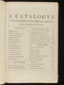 Shakespeare's First Folio thumbnail 1